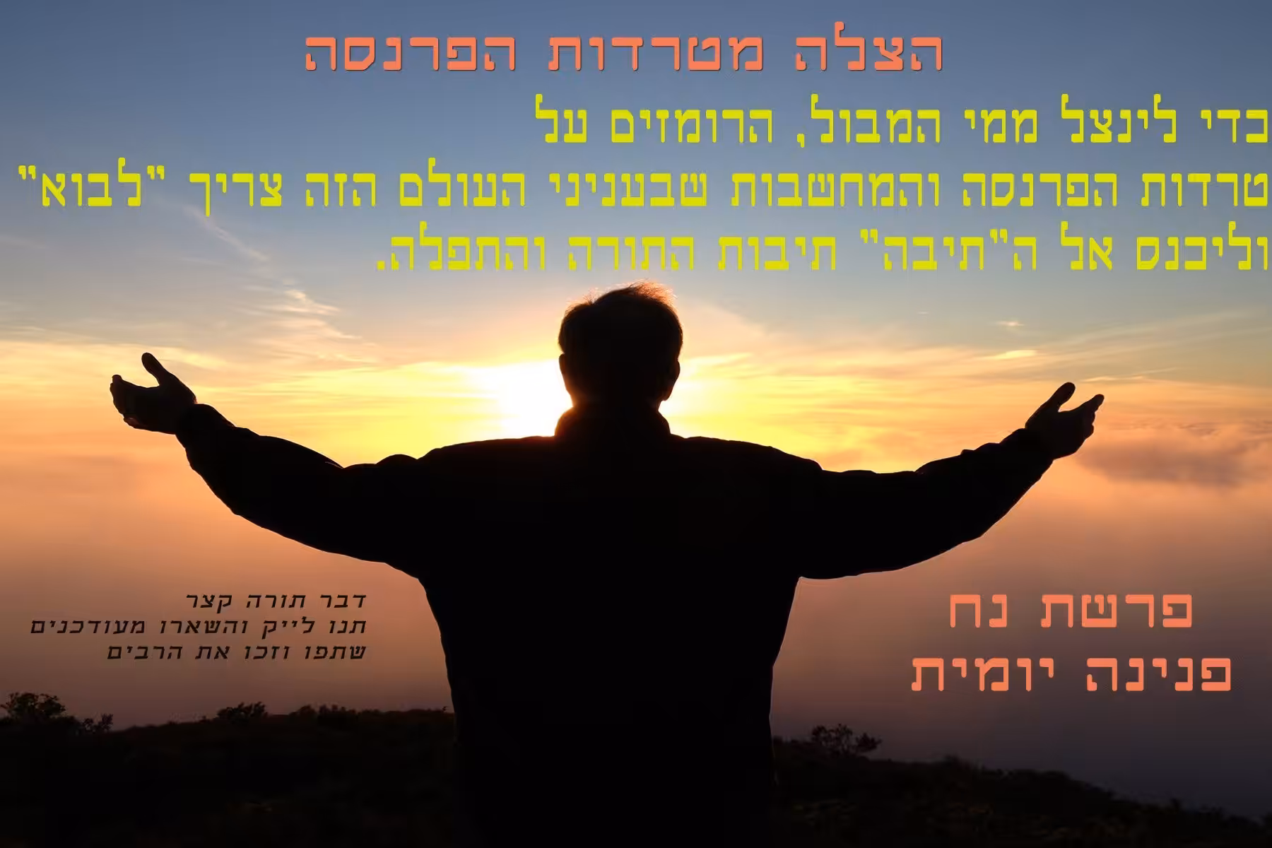 הצלה-מטרדות-הפרנסה-פרשת-נח