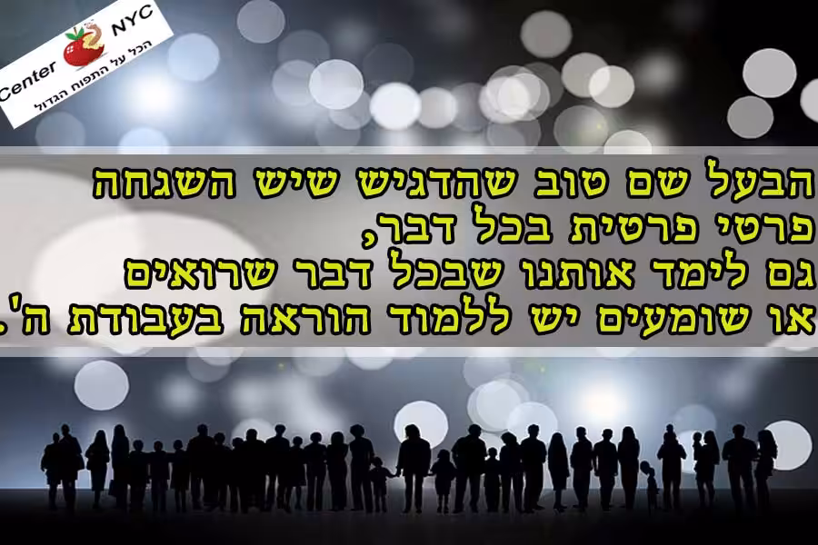 השגחה פרטי פרטית
