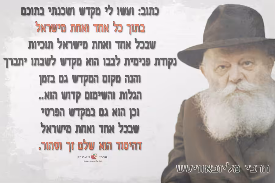 יסוד האדם הוא שלם וזך