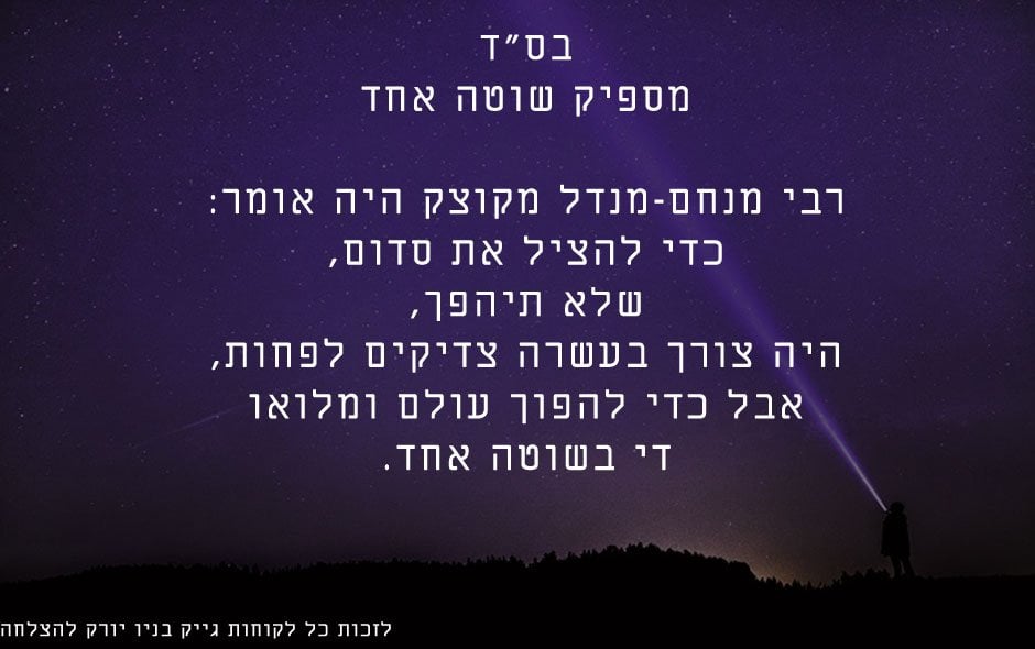 מספיק שוטה אחד להפוך תיולם