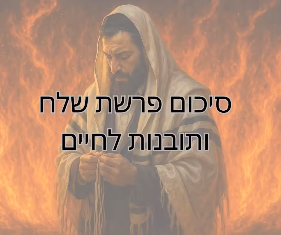 סיכום פרשת שלח ותובנות לחיים